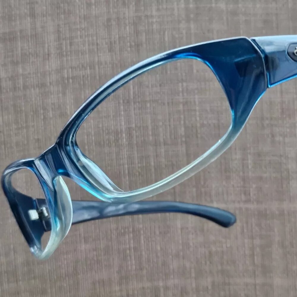 Bolle Men Eyeglasses/Sunglasses frame Blue Wrap Glasses Frame only